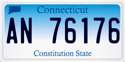 CT license plate AN76176