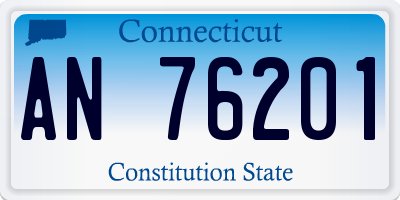 CT license plate AN76201