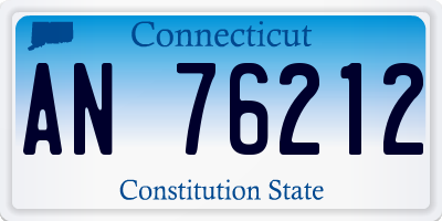 CT license plate AN76212