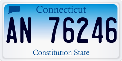 CT license plate AN76246