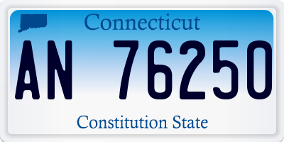 CT license plate AN76250