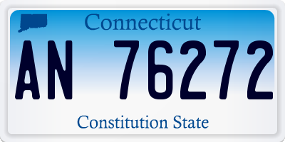 CT license plate AN76272