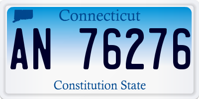 CT license plate AN76276