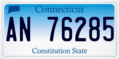 CT license plate AN76285
