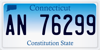 CT license plate AN76299