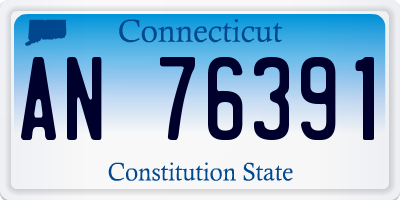 CT license plate AN76391