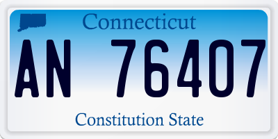 CT license plate AN76407