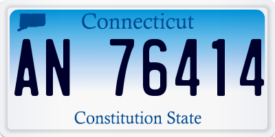 CT license plate AN76414