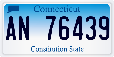 CT license plate AN76439
