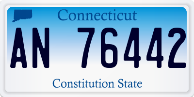 CT license plate AN76442