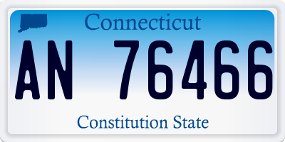 CT license plate AN76466