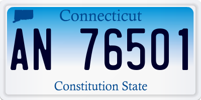CT license plate AN76501