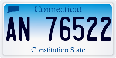 CT license plate AN76522
