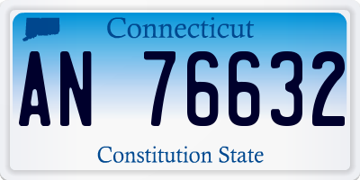 CT license plate AN76632