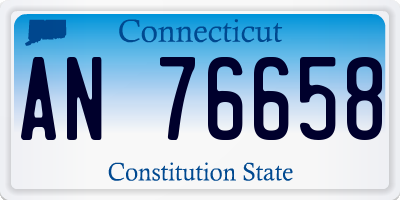CT license plate AN76658