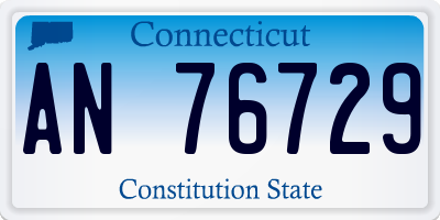 CT license plate AN76729