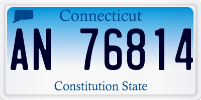 CT license plate AN76814