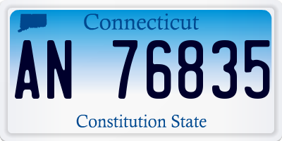 CT license plate AN76835