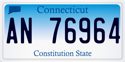 CT license plate AN76964