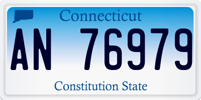 CT license plate AN76979