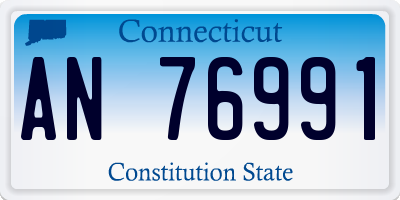 CT license plate AN76991