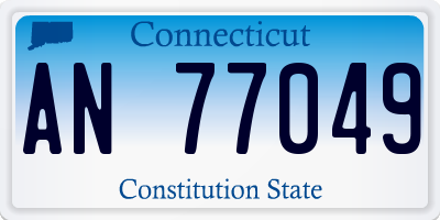 CT license plate AN77049