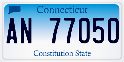 CT license plate AN77050