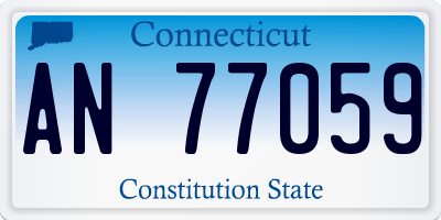 CT license plate AN77059