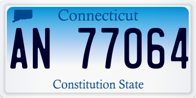CT license plate AN77064