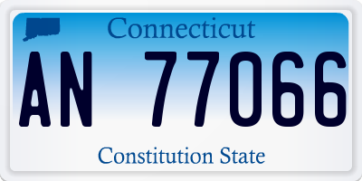 CT license plate AN77066