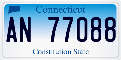 CT license plate AN77088