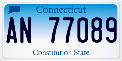 CT license plate AN77089