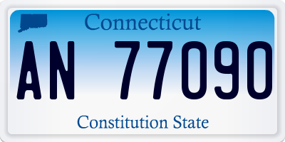 CT license plate AN77090