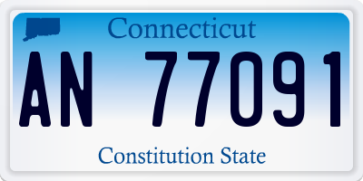 CT license plate AN77091