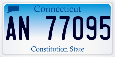 CT license plate AN77095