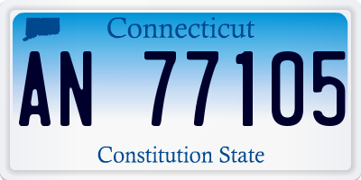 CT license plate AN77105
