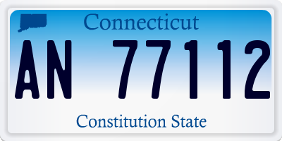 CT license plate AN77112