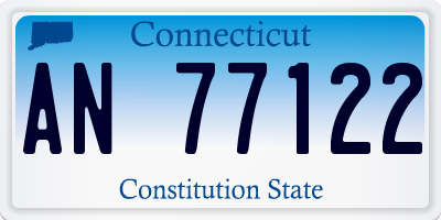 CT license plate AN77122