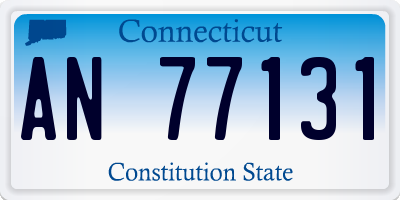 CT license plate AN77131