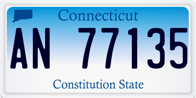 CT license plate AN77135