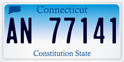CT license plate AN77141
