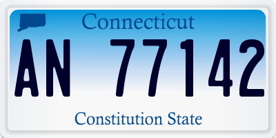 CT license plate AN77142