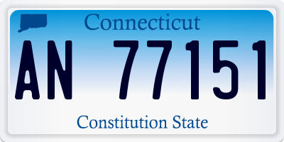 CT license plate AN77151