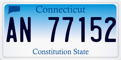 CT license plate AN77152