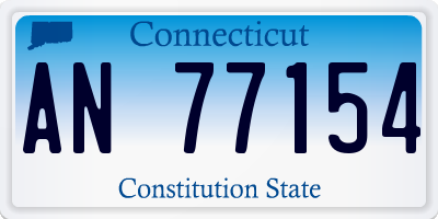 CT license plate AN77154