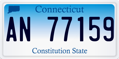 CT license plate AN77159