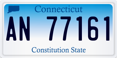 CT license plate AN77161
