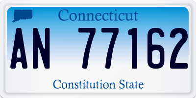 CT license plate AN77162