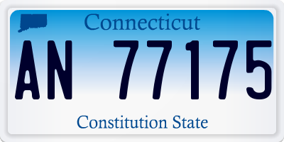 CT license plate AN77175