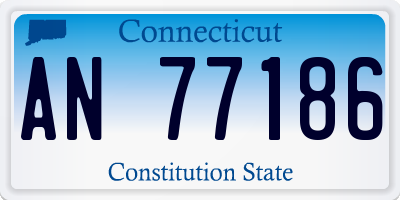 CT license plate AN77186